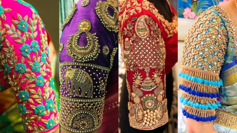 bridal blouse sleeve designs
